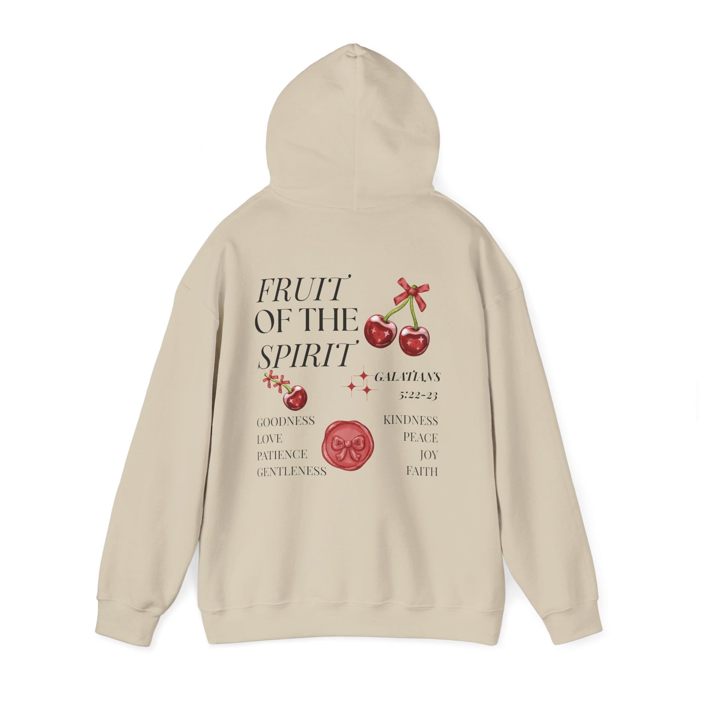 Fruit of the Spirit Hoodie – Christian Hoodie | Galatians 5:22 Bible Verse, Faith Apparel, Inspirational Gift, Cozy Fashion, Spiritual Hoodie