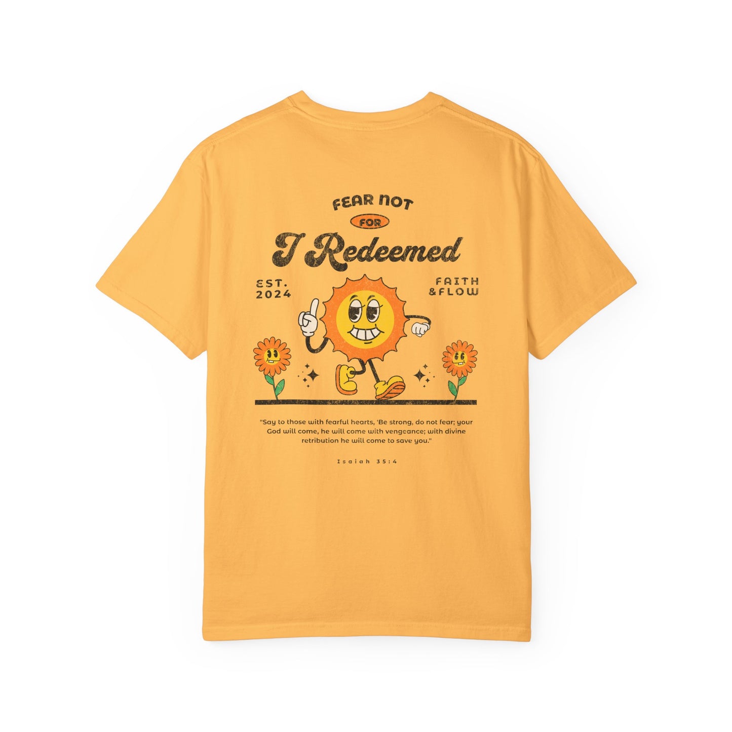 Redeemed Graphic T-shirt for Self-Expression, Spiritual Apparel, Casual Wear, Gift for Friends, Inspirational Daily Wear