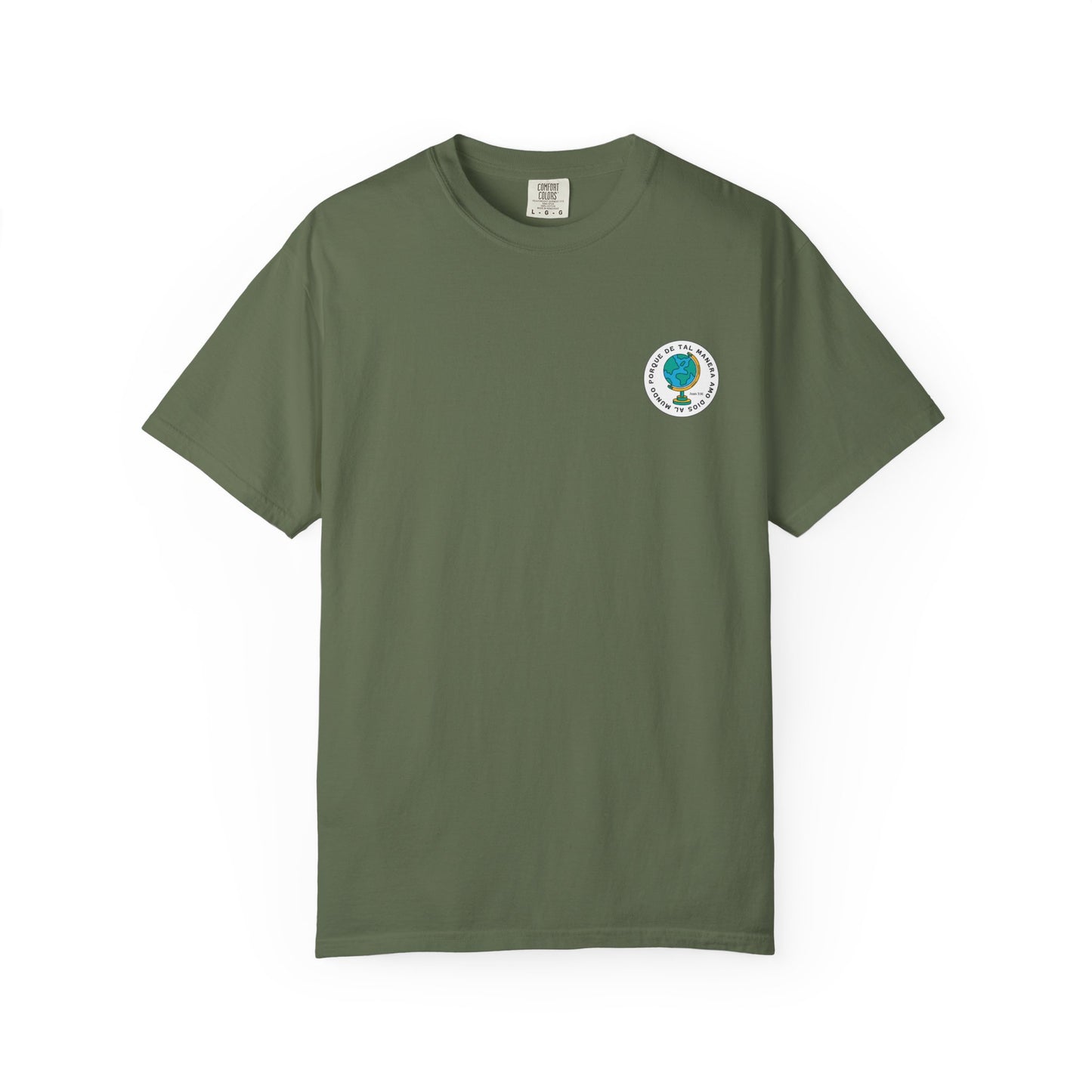 Christian Faith T-Shirt – “Porque de tal manera amó Dios al mundo” – Inspirational Scripture Tee