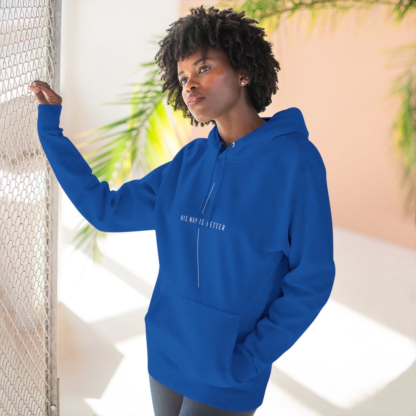 “His Way Is Better” Unisex Fleece Hoodie – Cozy Faith Hoodie for Everyday Wear