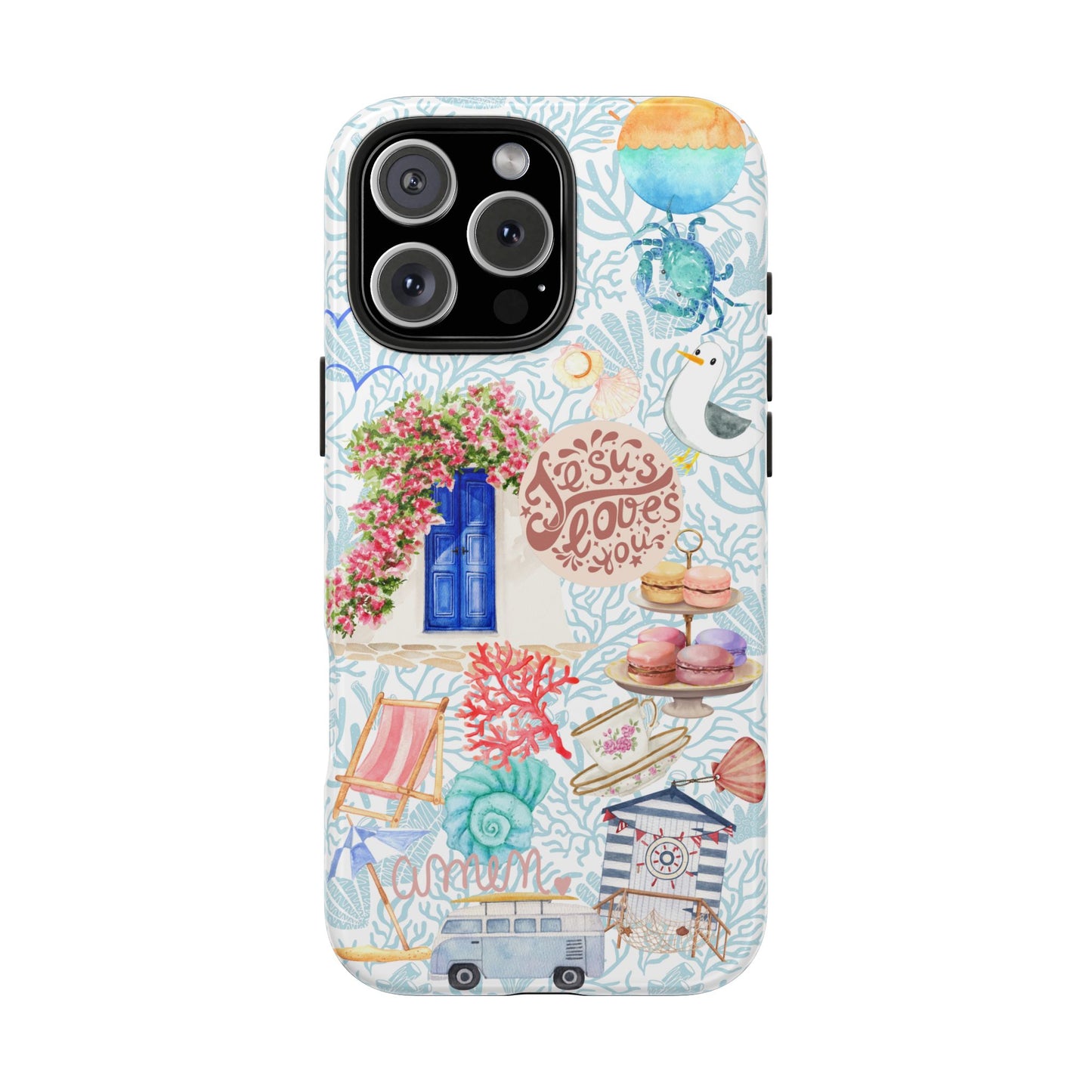 Coastal Girl “Jesus Loves Me” Phone Case | Christian Case for iPhone & Samsung