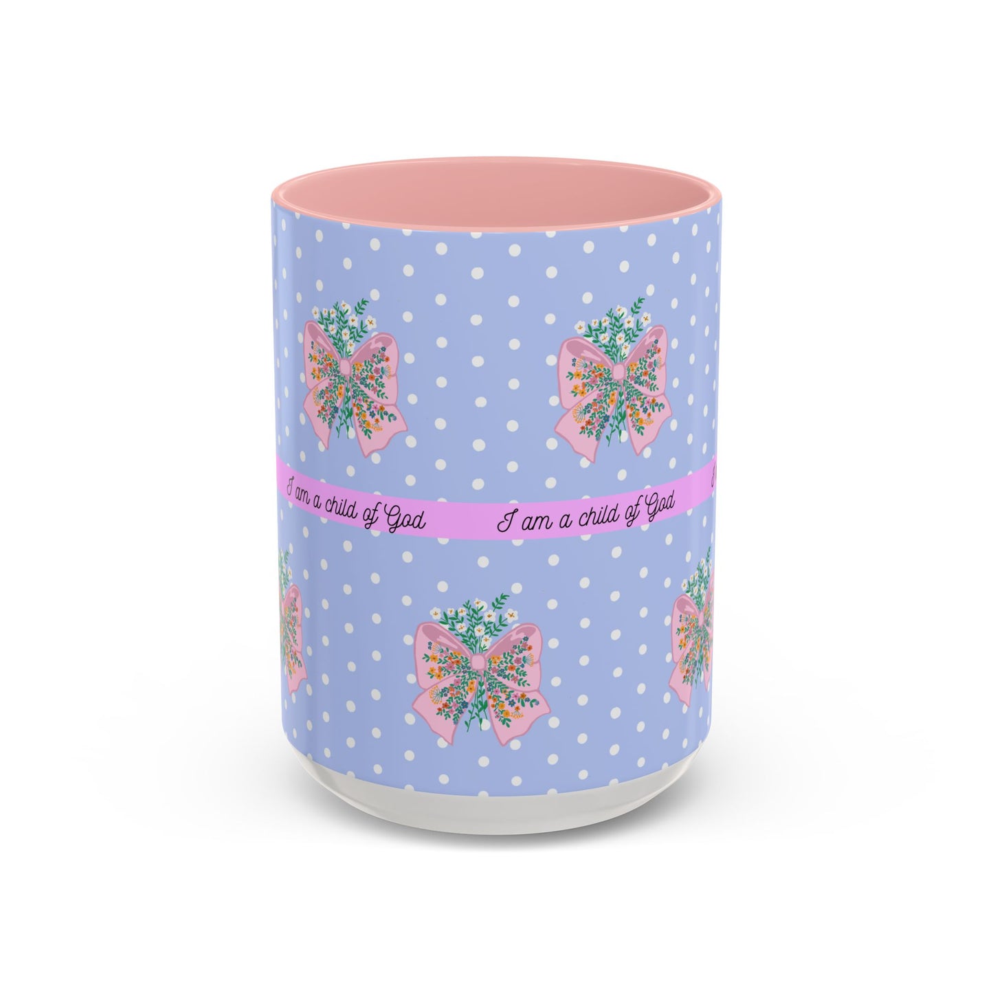 Inspirational Accent Coffee Mug - "I Am a Child of God" - Perfect for Faith & Positive Vibes