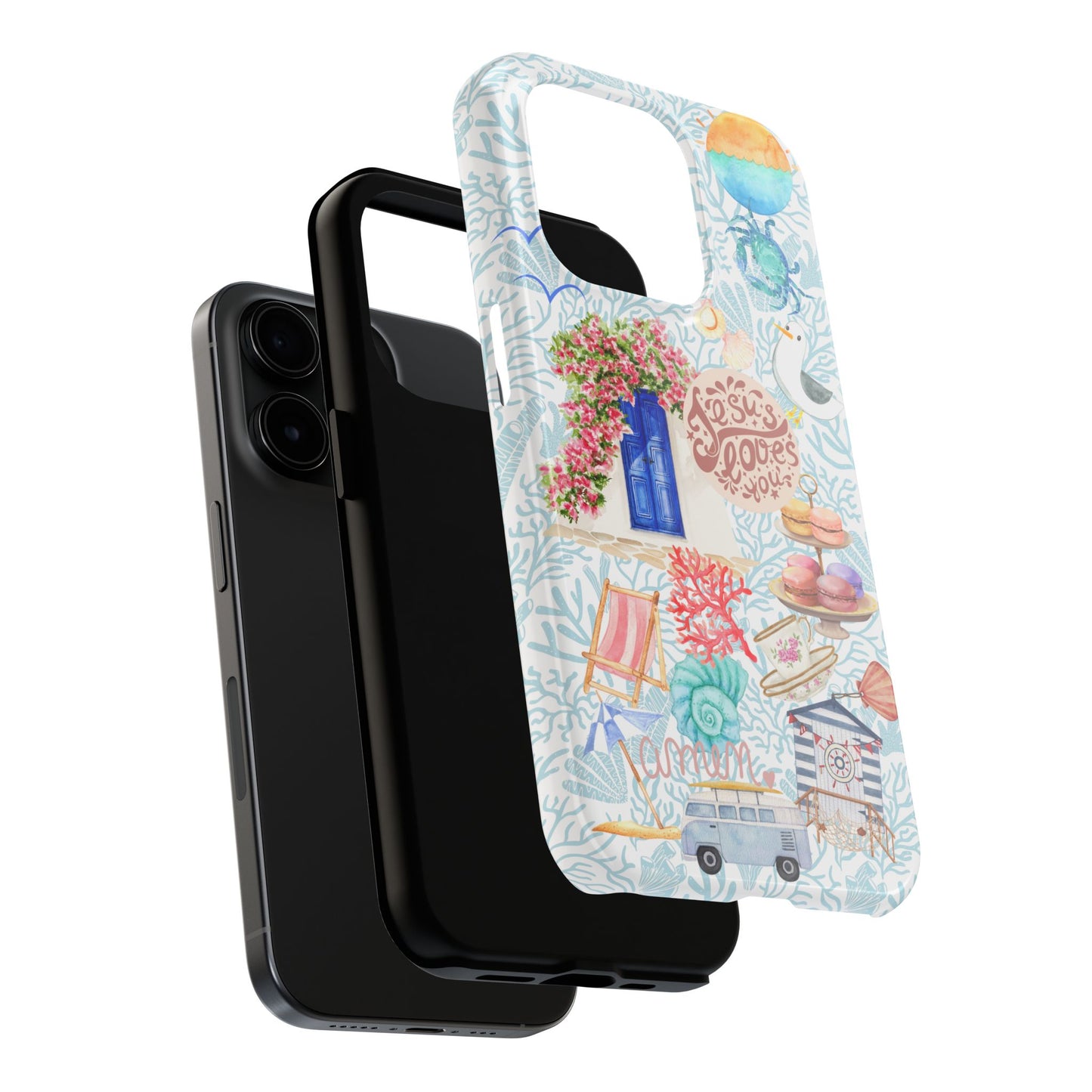 Coastal Girl “Jesus Loves Me” Phone Case | Christian Case for iPhone & Samsung