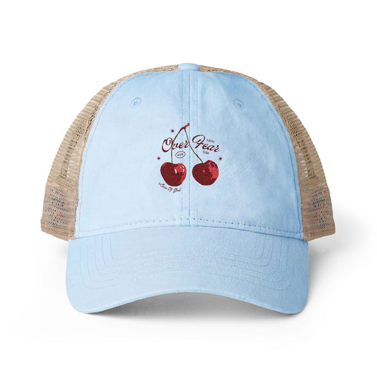 Faith Over Fear Hat – Mark 5:36 Christian Baseball Cap for Women