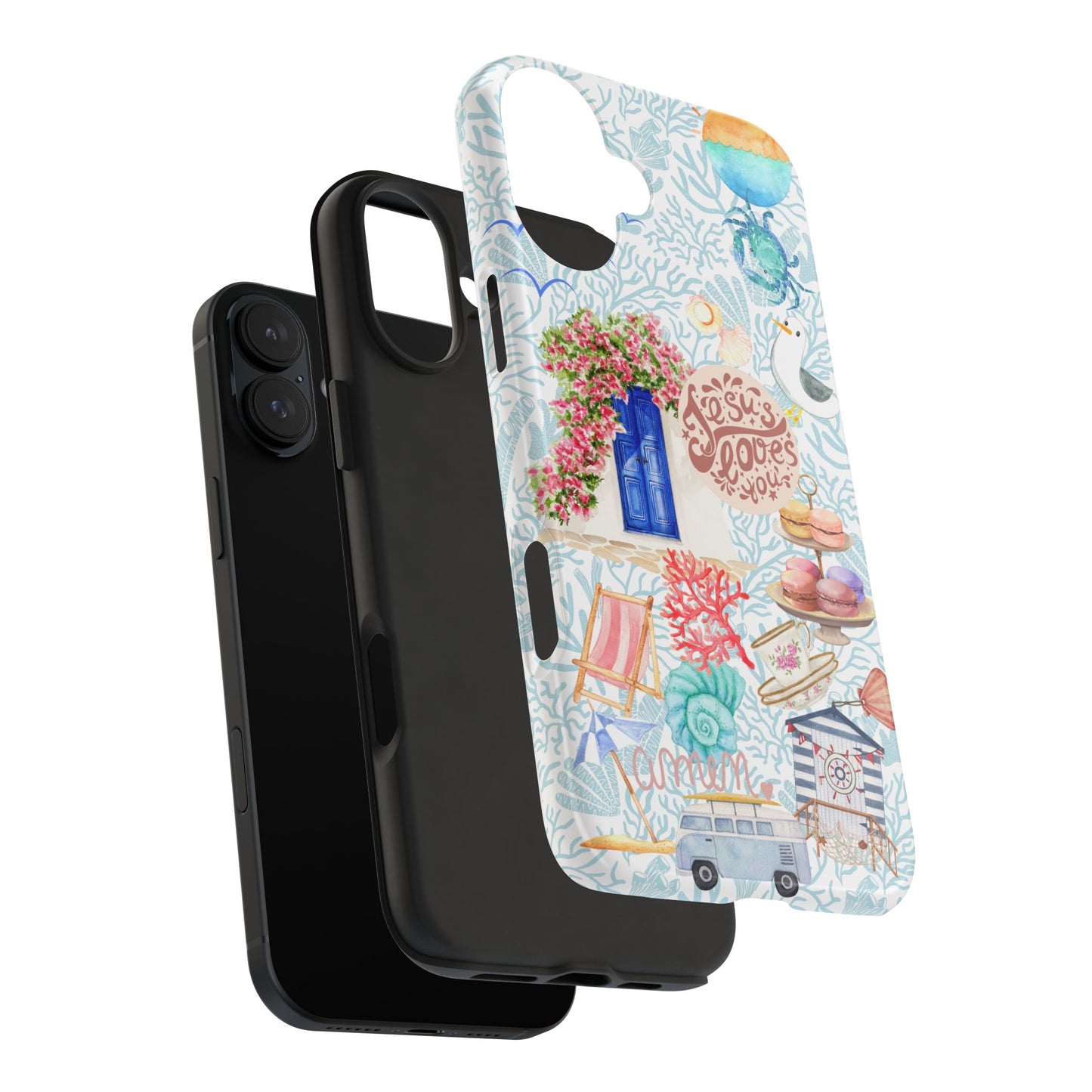Coastal Girl “Jesus Loves Me” Phone Case | Christian Case for iPhone & Samsung
