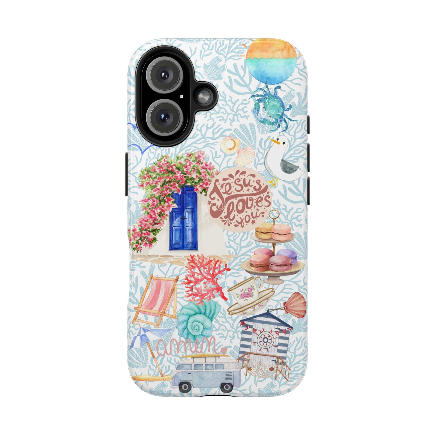 Coastal Girl “Jesus Loves Me” Phone Case | Christian Case for iPhone & Samsung