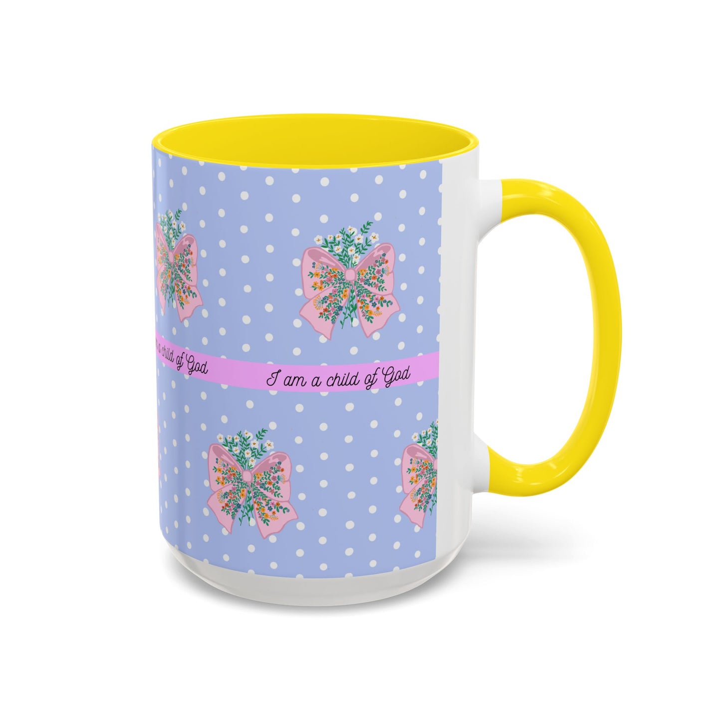 Inspirational Accent Coffee Mug - "I Am a Child of God" - Perfect for Faith & Positive Vibes