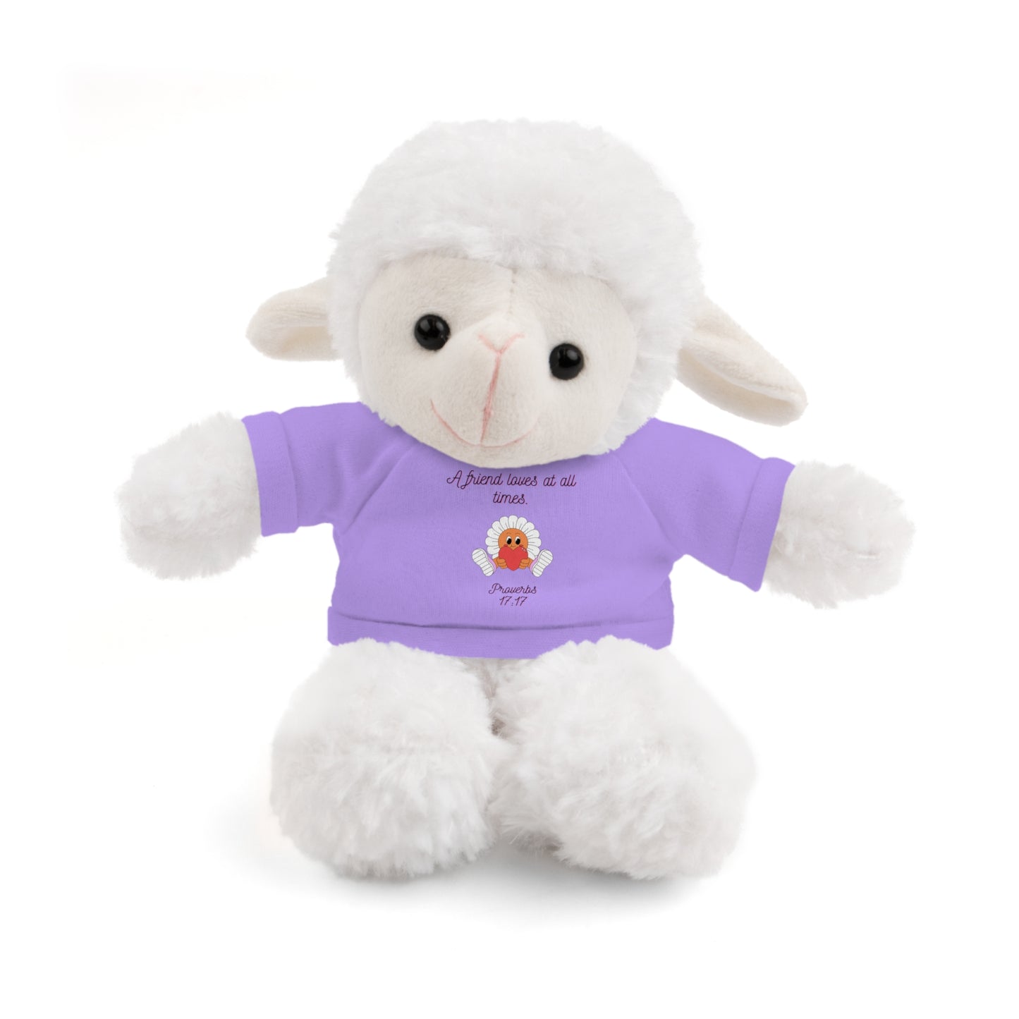 Christian Plushie – Proverbs 17:17 Friendship & Faith Gift Christian Stuffed Animal  Love Gift