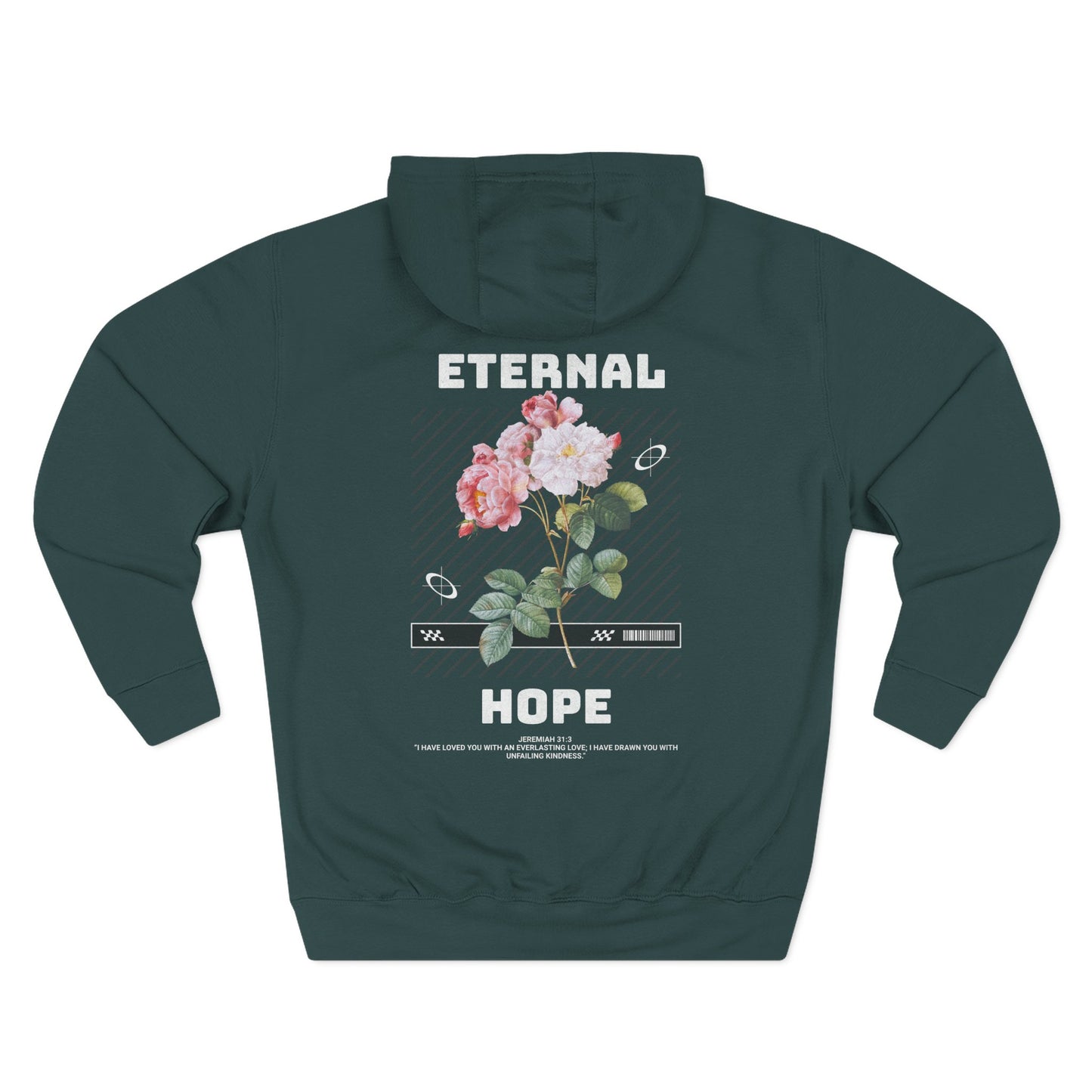Eternal Hope Christian Hoodie - Jeremiah 31:3 Faith Apparel for Women - Inspirational Sweatshirt Gift