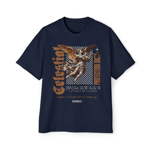 Guardian Protection Unit Christian T-Shirt | Psalm 34:7 Angel Protection Tee | Oversized Heavy Weight Faith Shirt | Street Wear Shirt | Faith & Flow