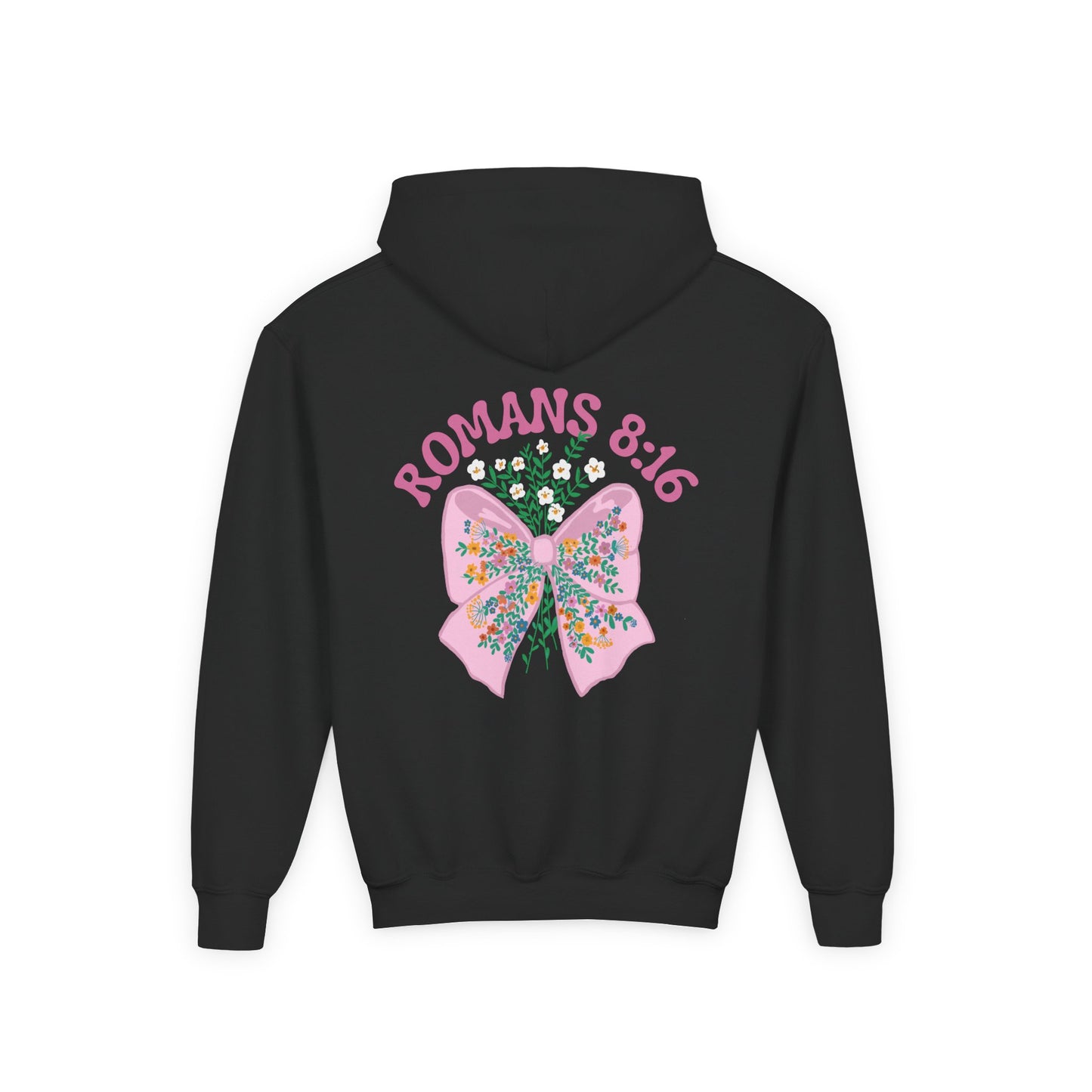 Child of God Girls' Christian Hoodie – Romans 8:16 Bible Verse Sweatshirt