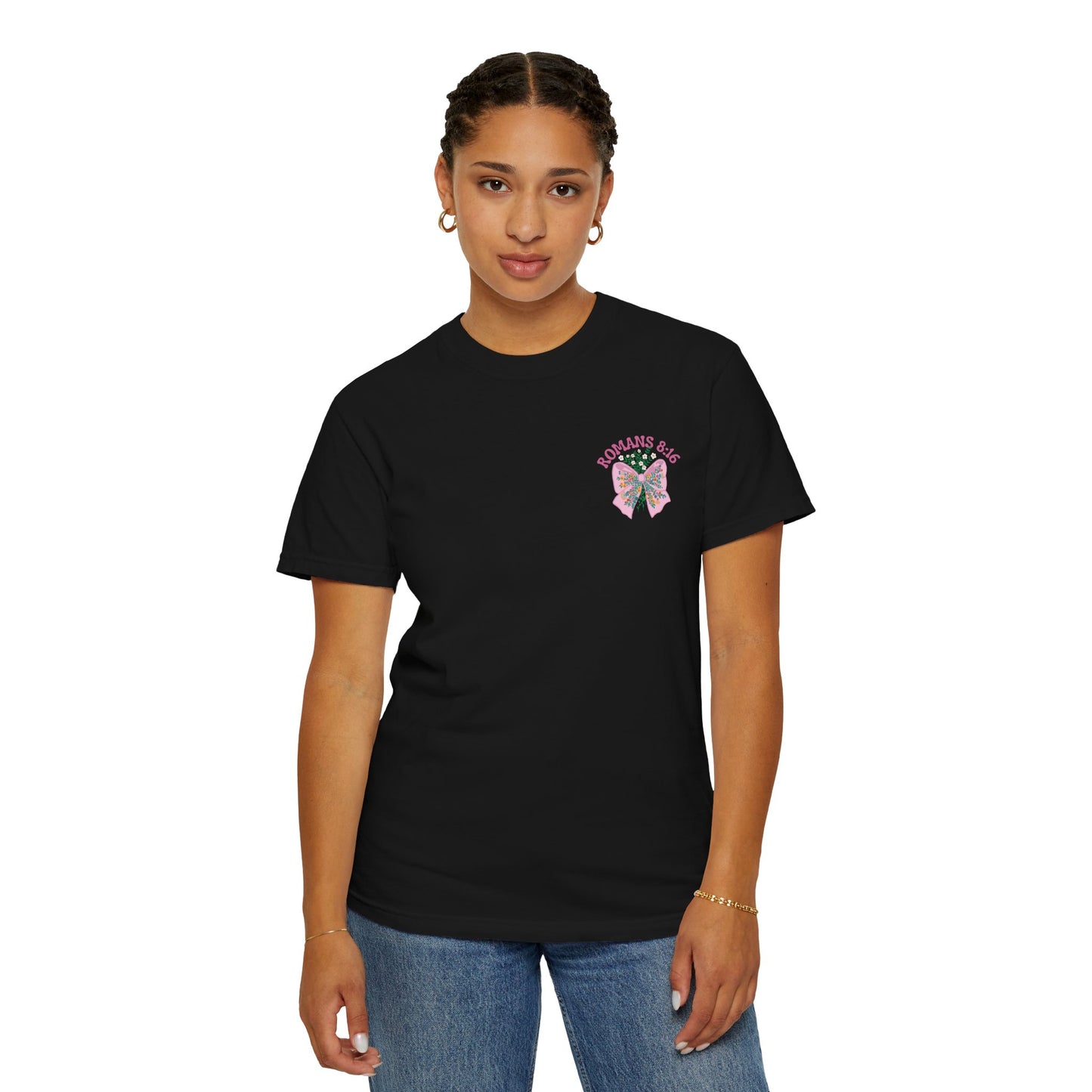 Child of God Women’s Christian T-Shirt – Romans 8:16 Bible Verse Tee