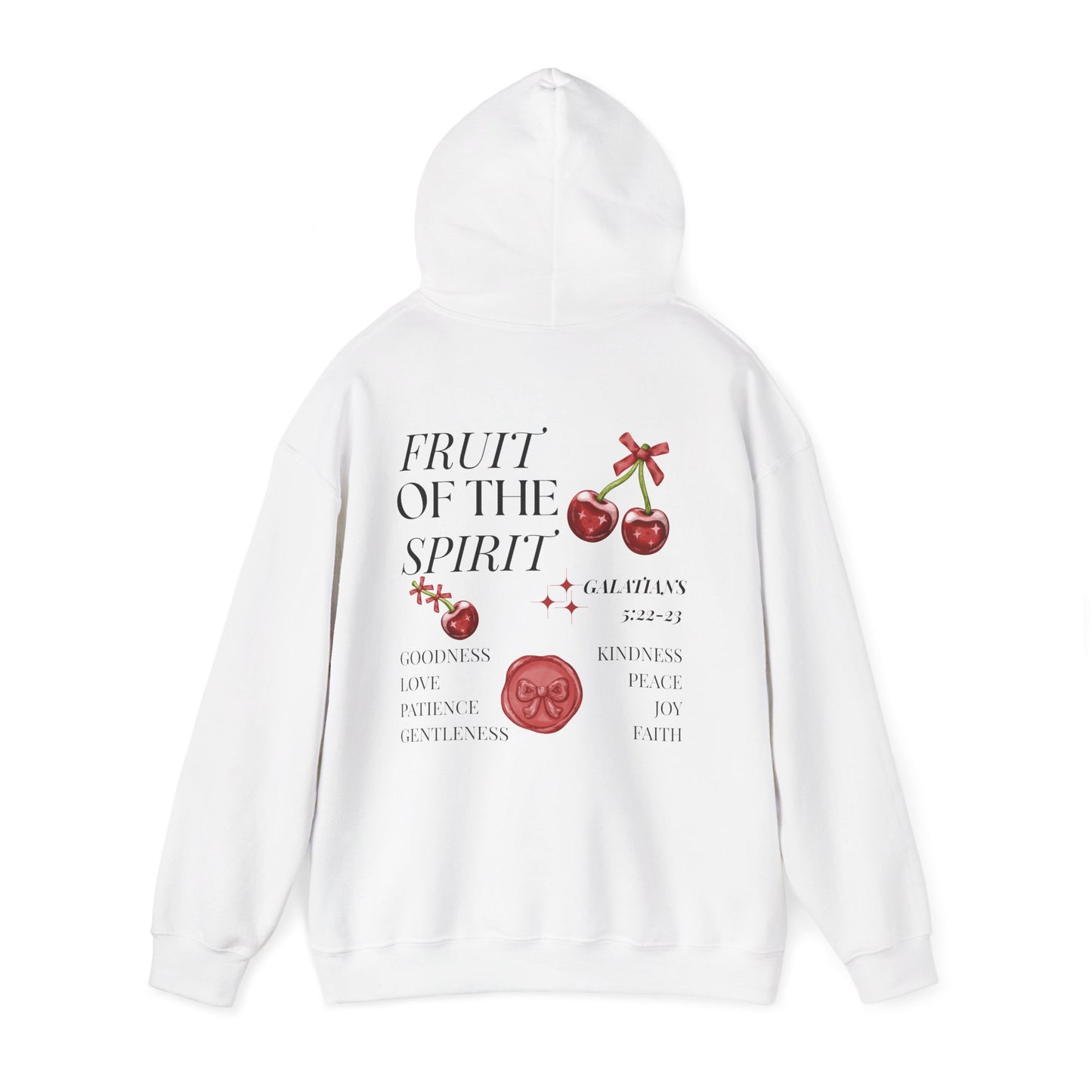 Fruit of the Spirit Hoodie – Christian Hoodie | Galatians 5:22 Bible Verse, Faith Apparel, Inspirational Gift, Cozy Fashion, Spiritual Hoodie