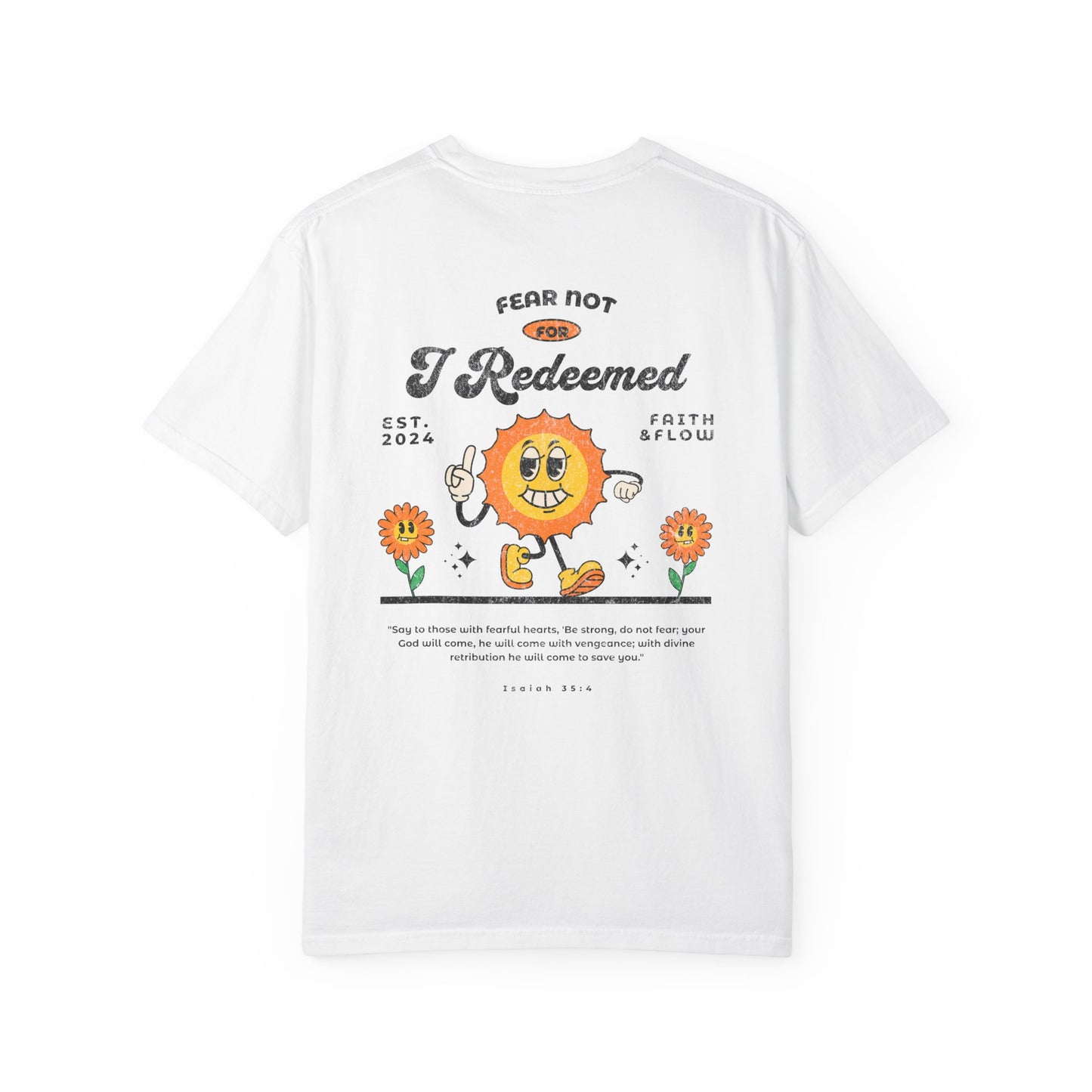 Redeemed Graphic T-shirt for Self-Expression, Spiritual Apparel, Casual Wear, Gift for Friends, Inspirational Daily Wear