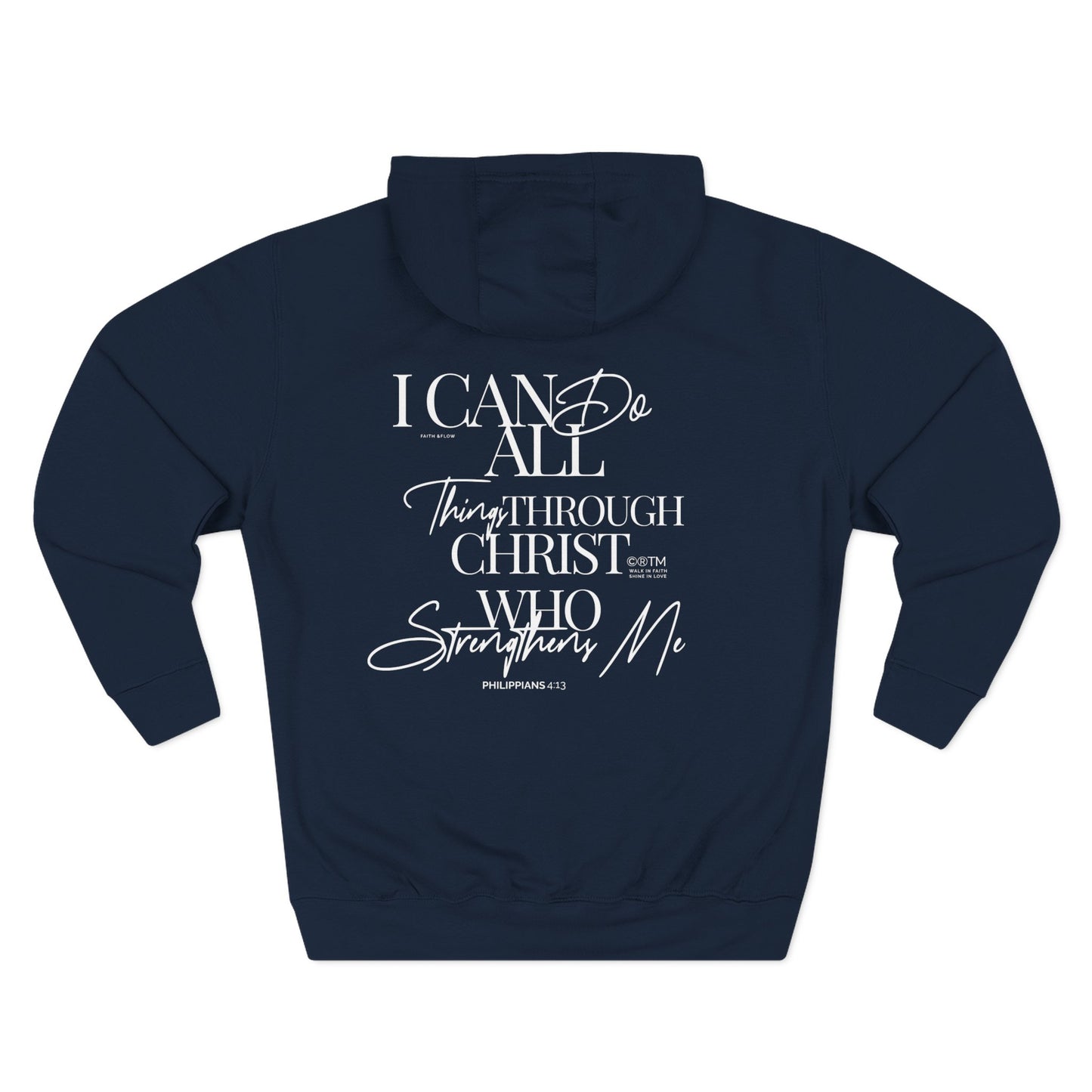 I Can Do All Things Through Christ Hoodie - Philippians 4:13 Christian Hoodie - Streetwear Faith Sweatshirt