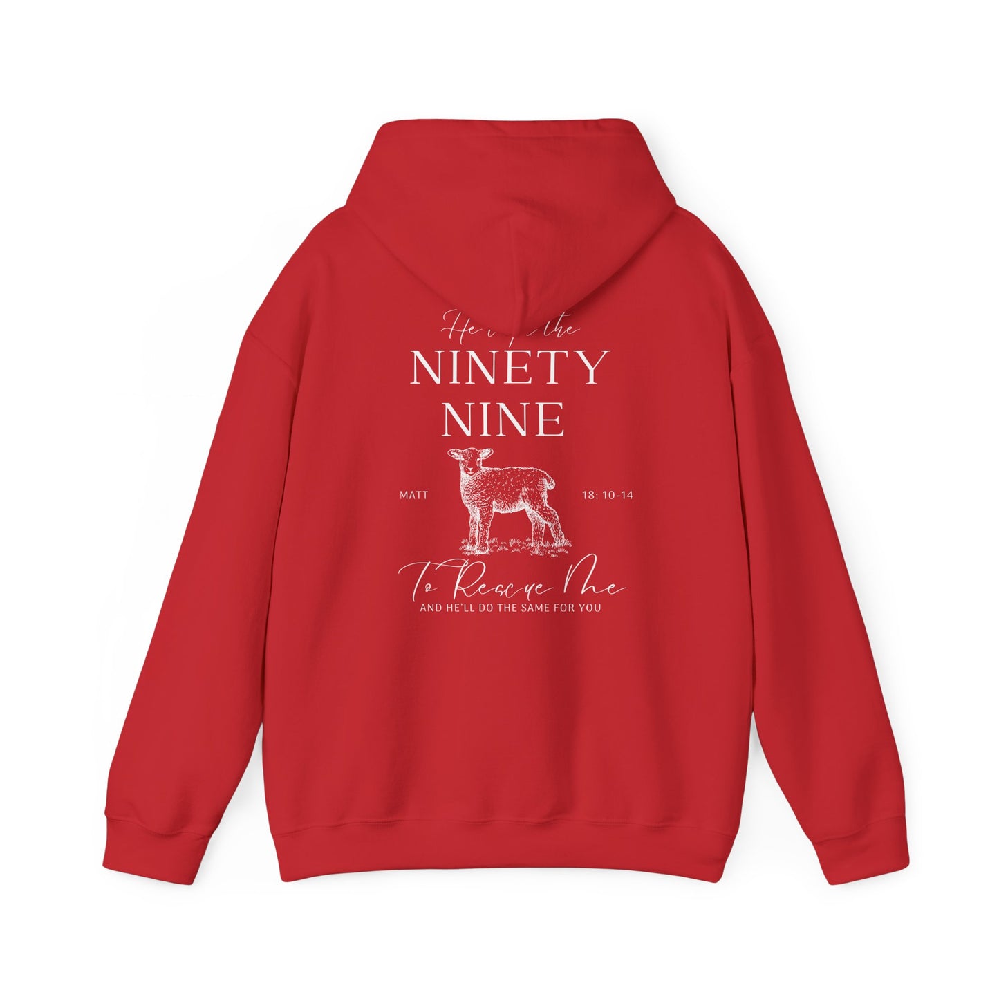 Christian Sheep Hoodie with Matthew 18:10β14 Bible Verse
