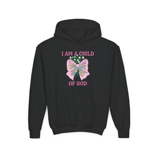 Child of God Girls' Christian Hoodie – Romans 8:16 Bible Verse Sweatshirt