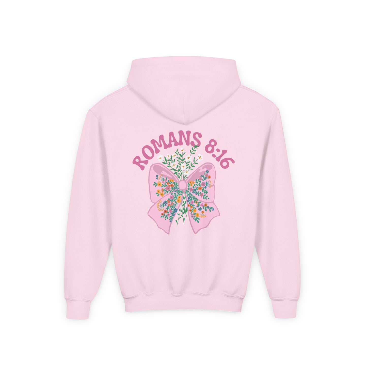 Child of God Girls' Christian Hoodie – Romans 8:16 Bible Verse Sweatshirt