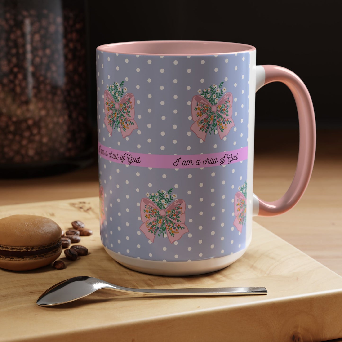 Inspirational Accent Coffee Mug - "I Am a Child of God" - Perfect for Faith & Positive Vibes