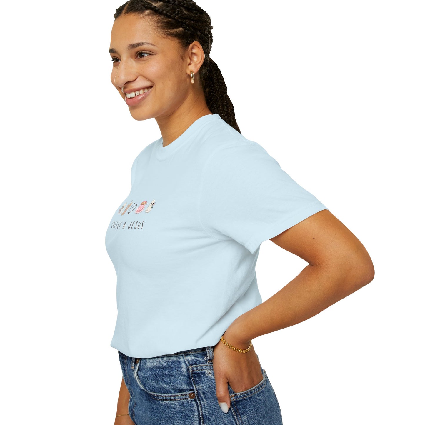 Limited Edition Coffee & Jesus Tee – Faith & Flow Fall Collection