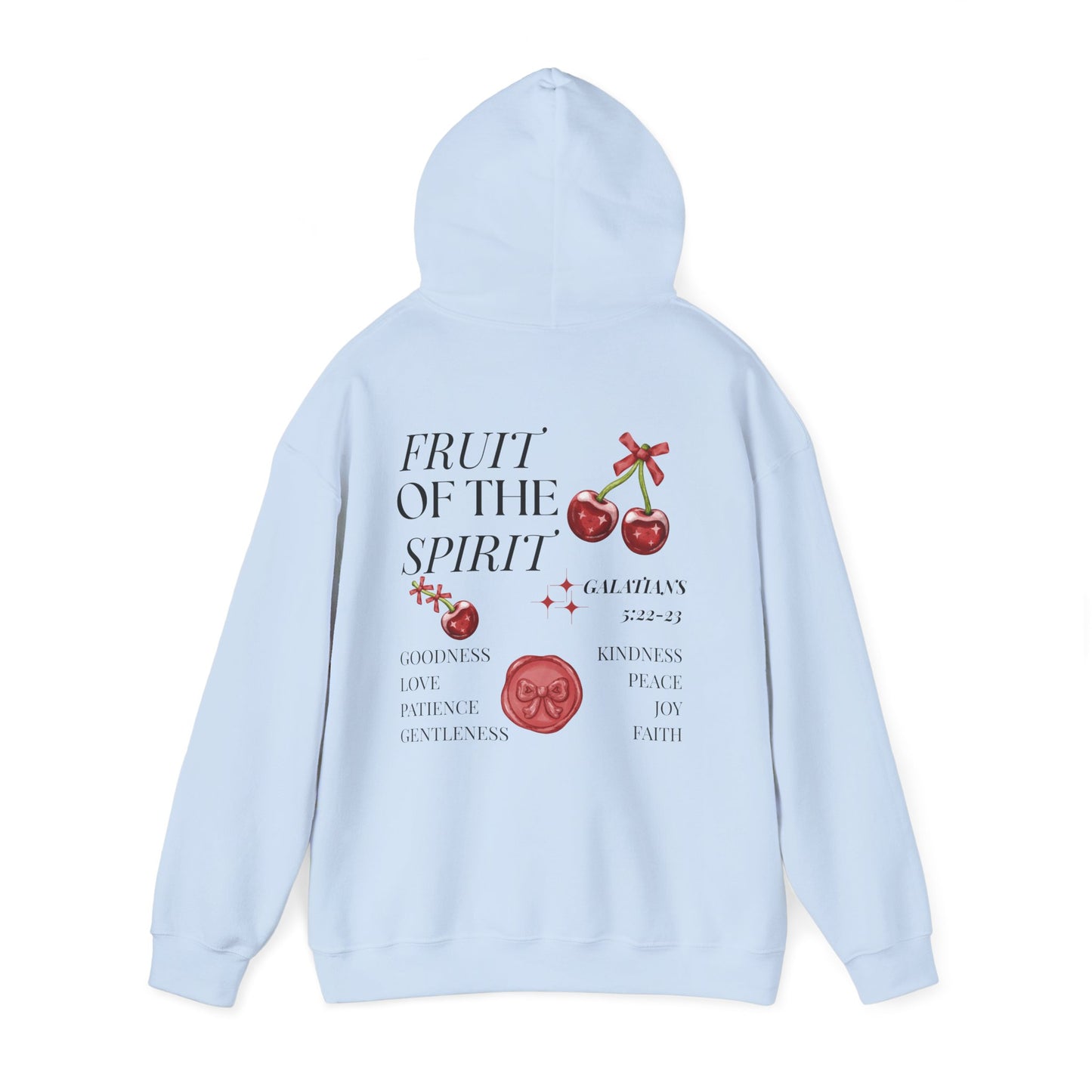 Fruit of the Spirit Hoodie – Christian Hoodie | Galatians 5:22 Bible Verse, Faith Apparel, Inspirational Gift, Cozy Fashion, Spiritual Hoodie