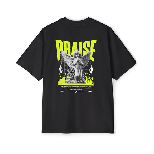 Praise Christian T-Shirt | Praying Angel Tee | Premium Quality Faith Apparel | Gratitude Worship Shirt