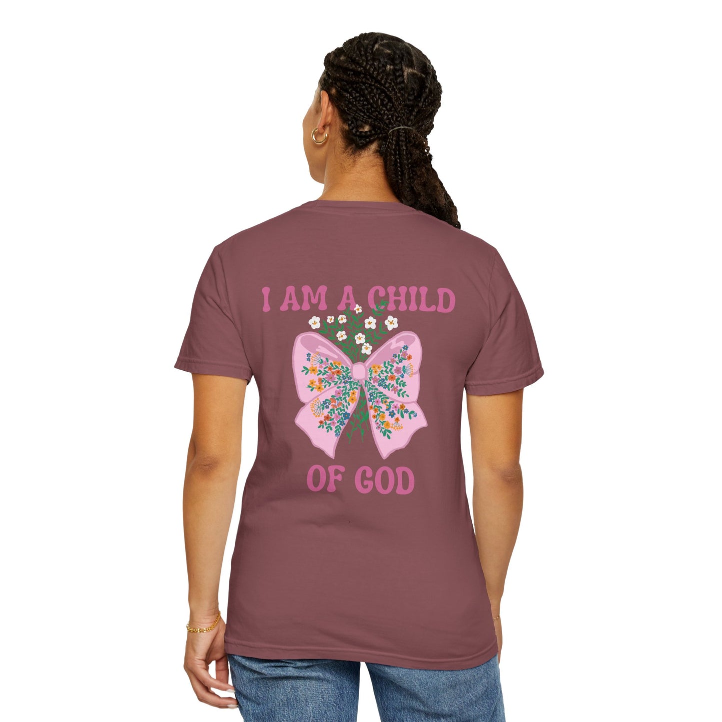 Child of God Women’s Christian T-Shirt – Romans 8:16 Bible Verse Tee