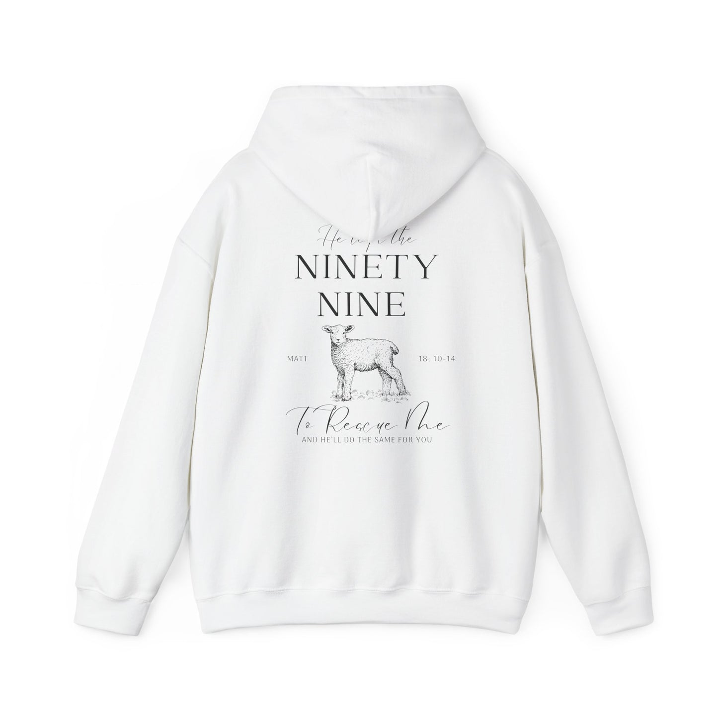 Christian Sheep Hoodie with Matthew 18:10β14 Bible Verse