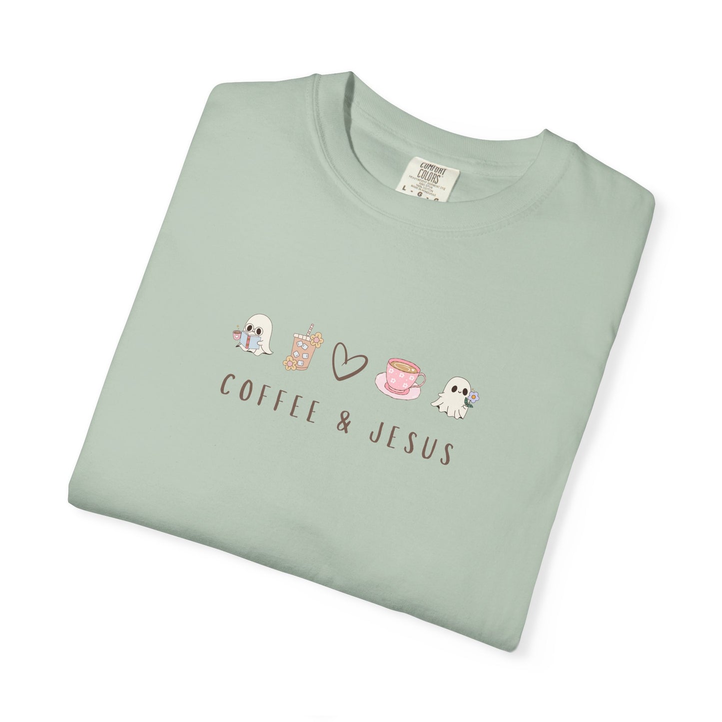 Limited Edition Coffee & Jesus Tee – Faith & Flow Fall Collection