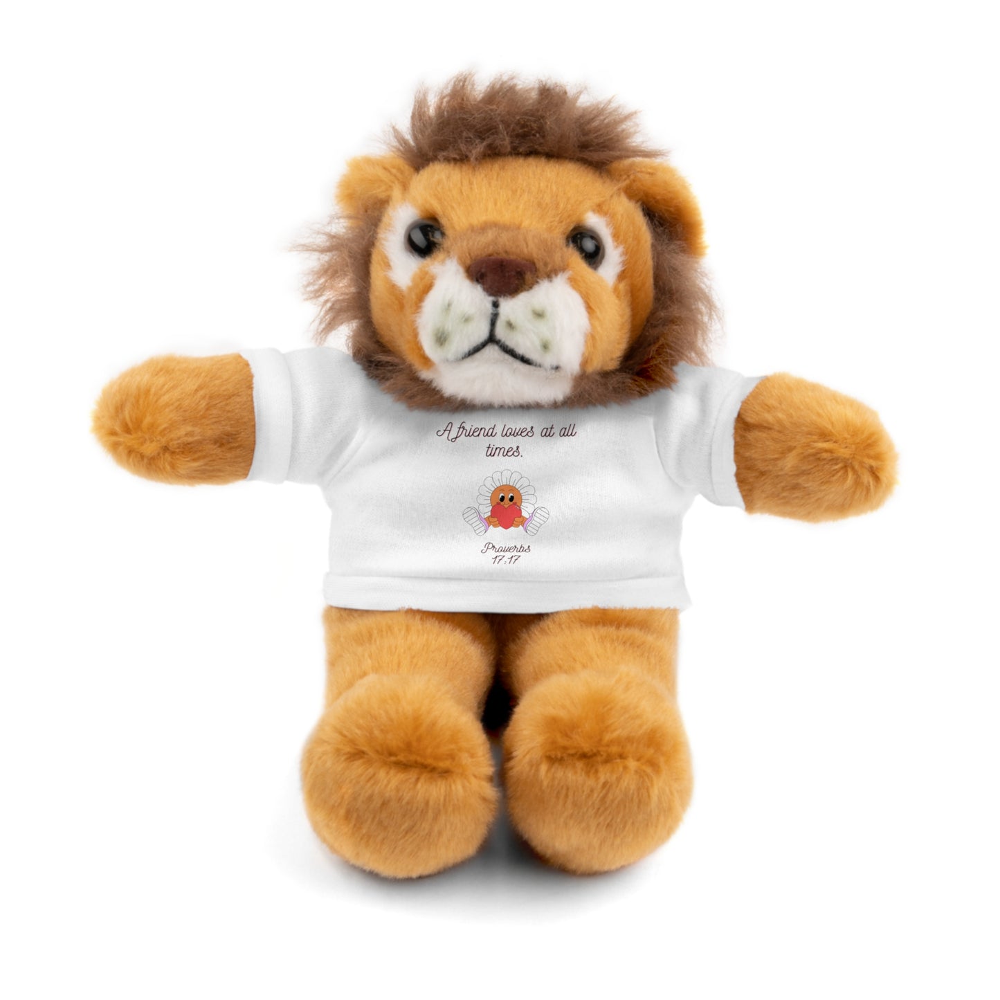 Christian Plushie – Proverbs 17:17 Friendship & Faith Gift Christian Stuffed Animal  Love Gift