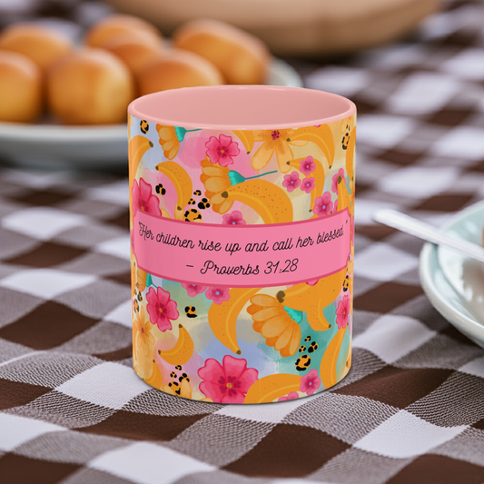 Banana Chiquita Coffee Mug – Proverbs 31:28