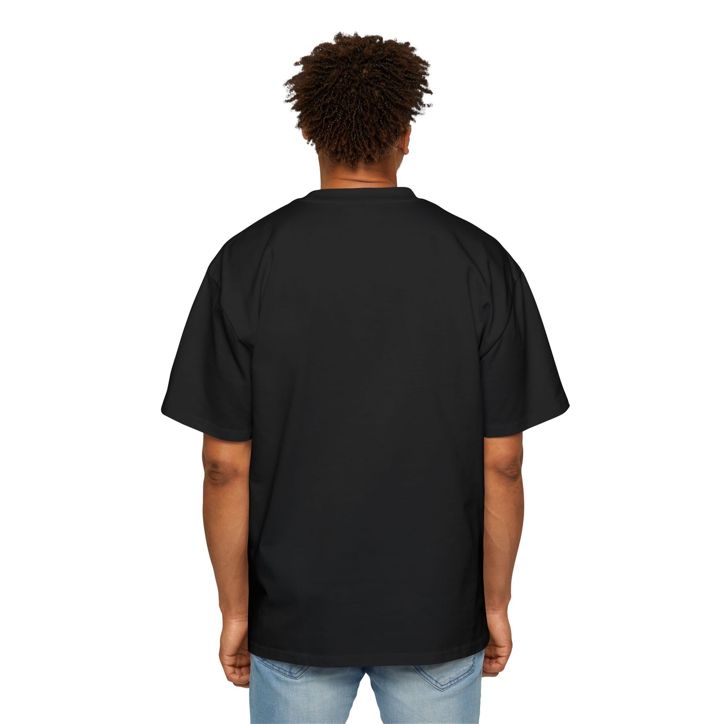 Make Heaven Crowded Oversized T-Shirt | Christian Worship Tee | Premium Heavy Weight Faith Apparel | Angel Harp Design | Faith & Flow