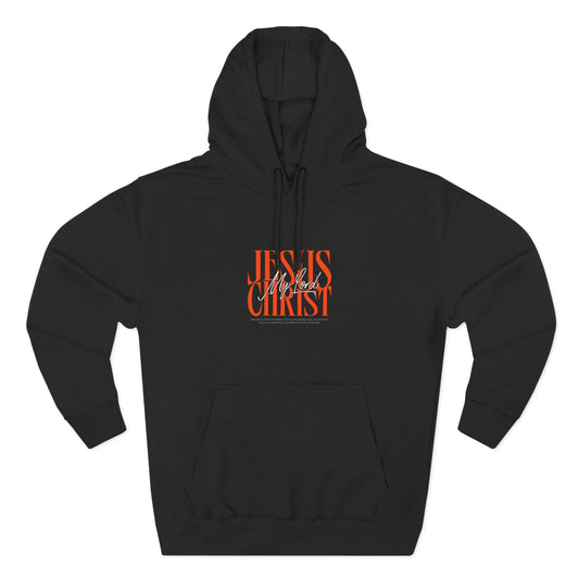 Jesus Christ Is My Lord Hoodie for Men | John 3:16 Christian Streetwear | Bold Faith Apparel | Unisex Premium Hoodie