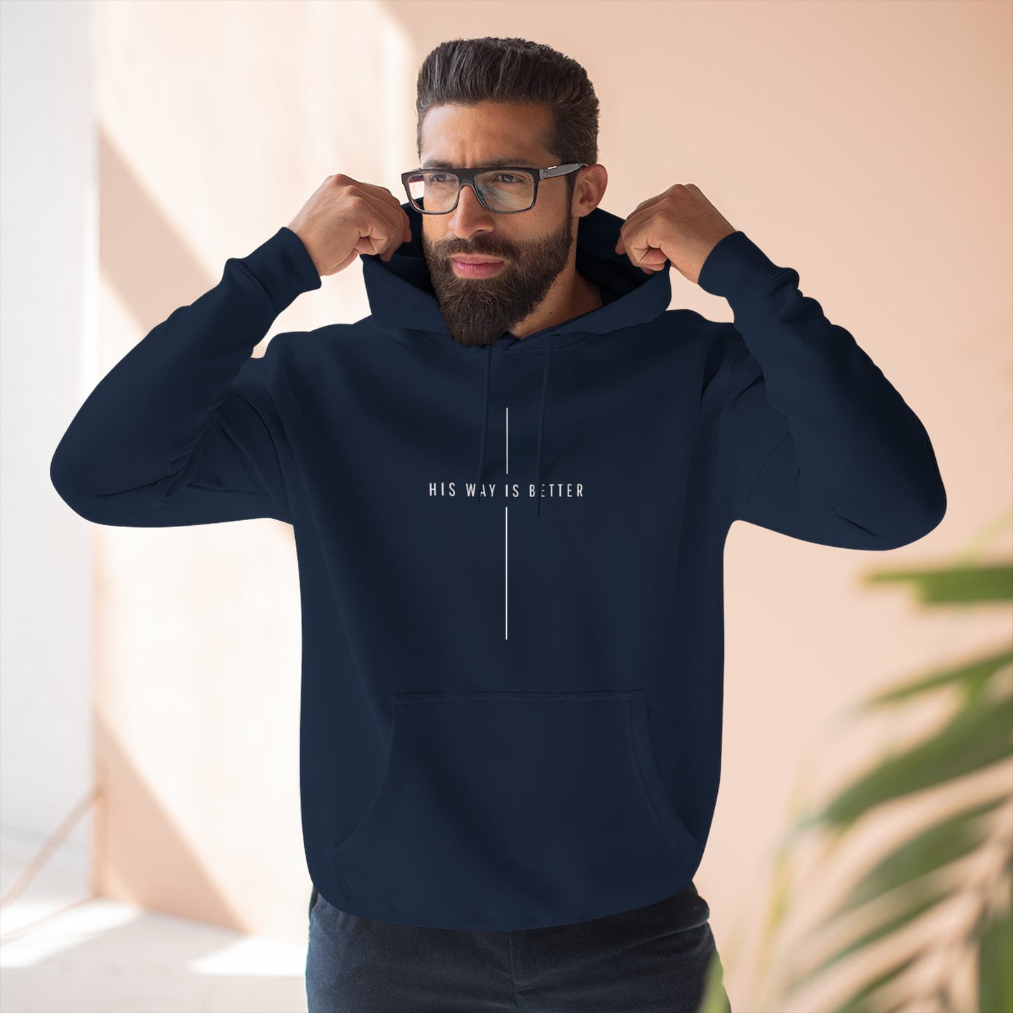 “His Way Is Better” Unisex Fleece Hoodie – Cozy Faith Hoodie for Everyday Wear