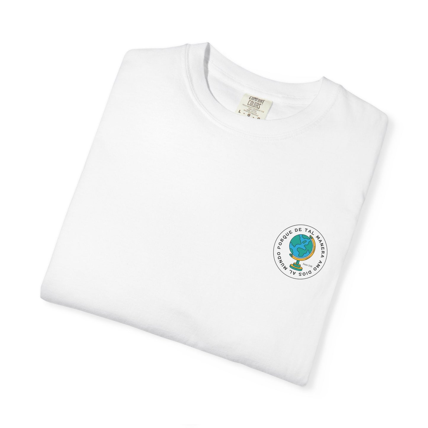 Christian Faith T-Shirt – “Porque de tal manera amó Dios al mundo” – Inspirational Scripture Tee