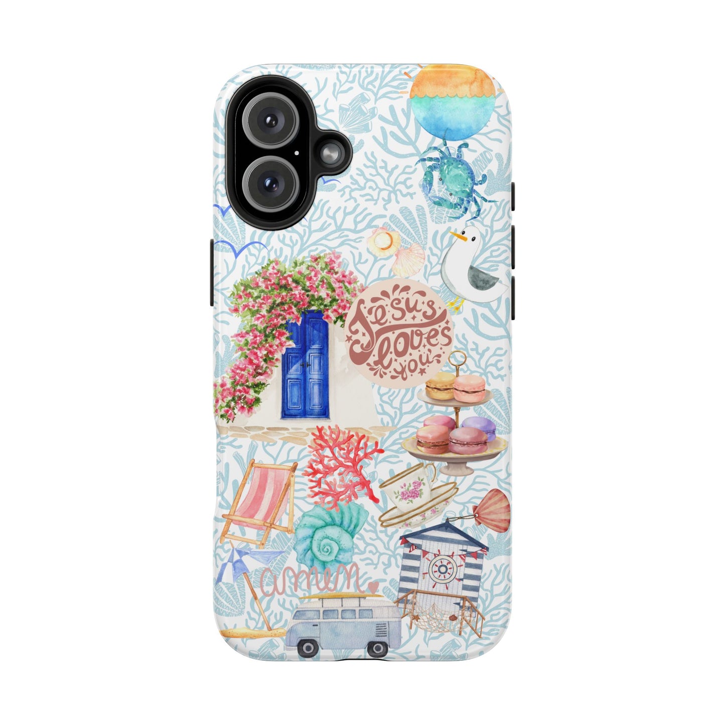 Coastal Girl “Jesus Loves Me” Phone Case | Christian Case for iPhone & Samsung