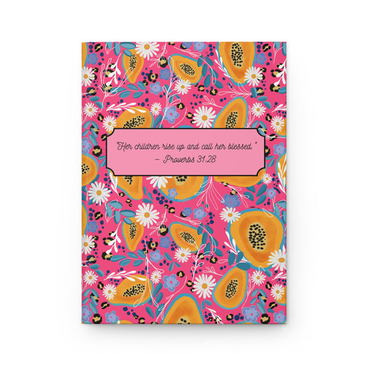 Inspirational Floral Hardcover Journal - Proverbs 31:28 | Thoughtful Gift for Moms and Women