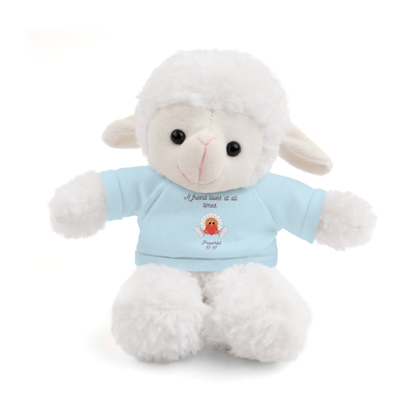 Christian Plushie – Proverbs 17:17 Friendship & Faith Gift Christian Stuffed Animal  Love Gift