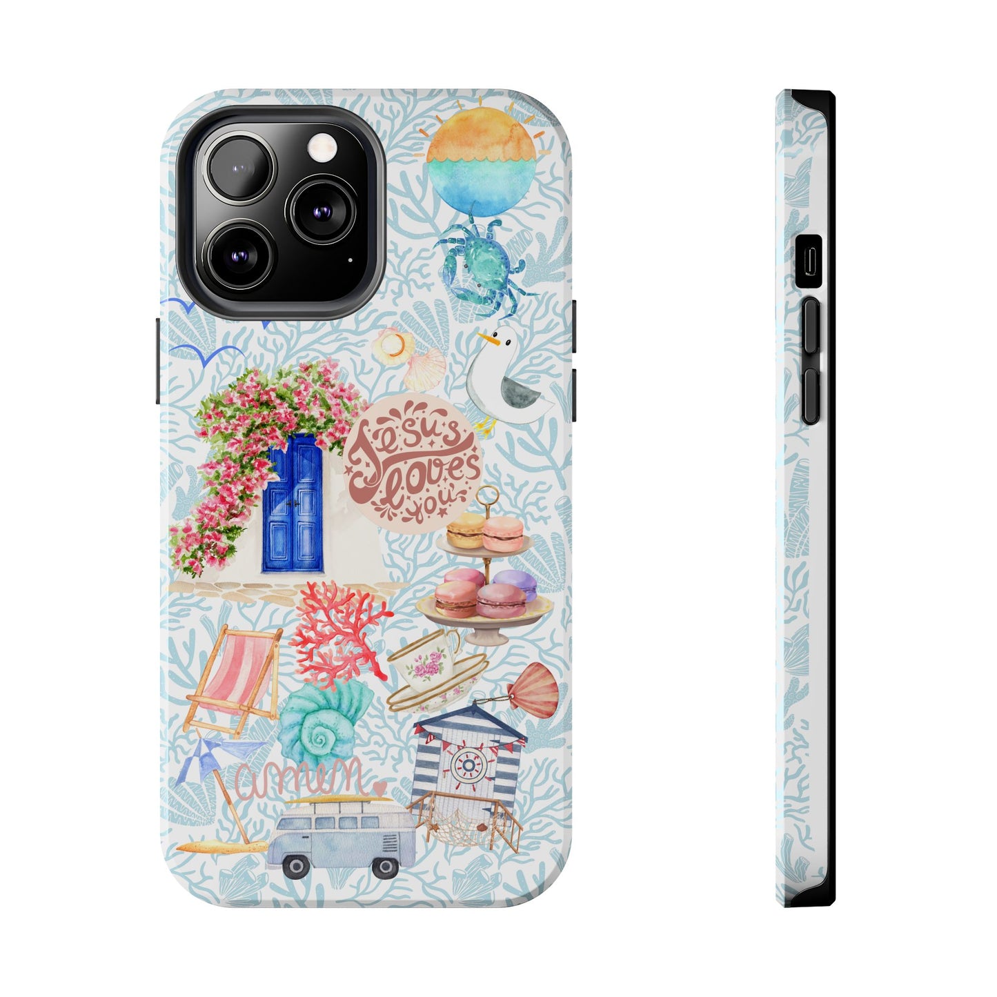 Coastal Girl “Jesus Loves Me” Phone Case | Christian Case for iPhone & Samsung