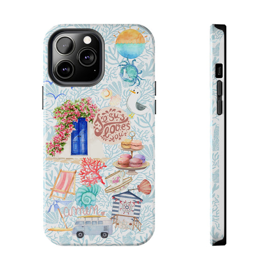 Coastal Girl “Jesus Loves Me” Phone Case | Christian Case for iPhone & Samsung