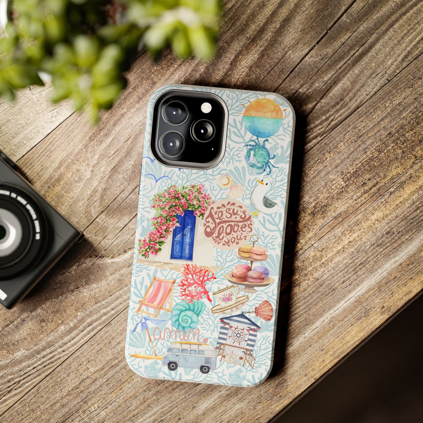 Coastal Girl “Jesus Loves Me” Phone Case | Christian Case for iPhone & Samsung