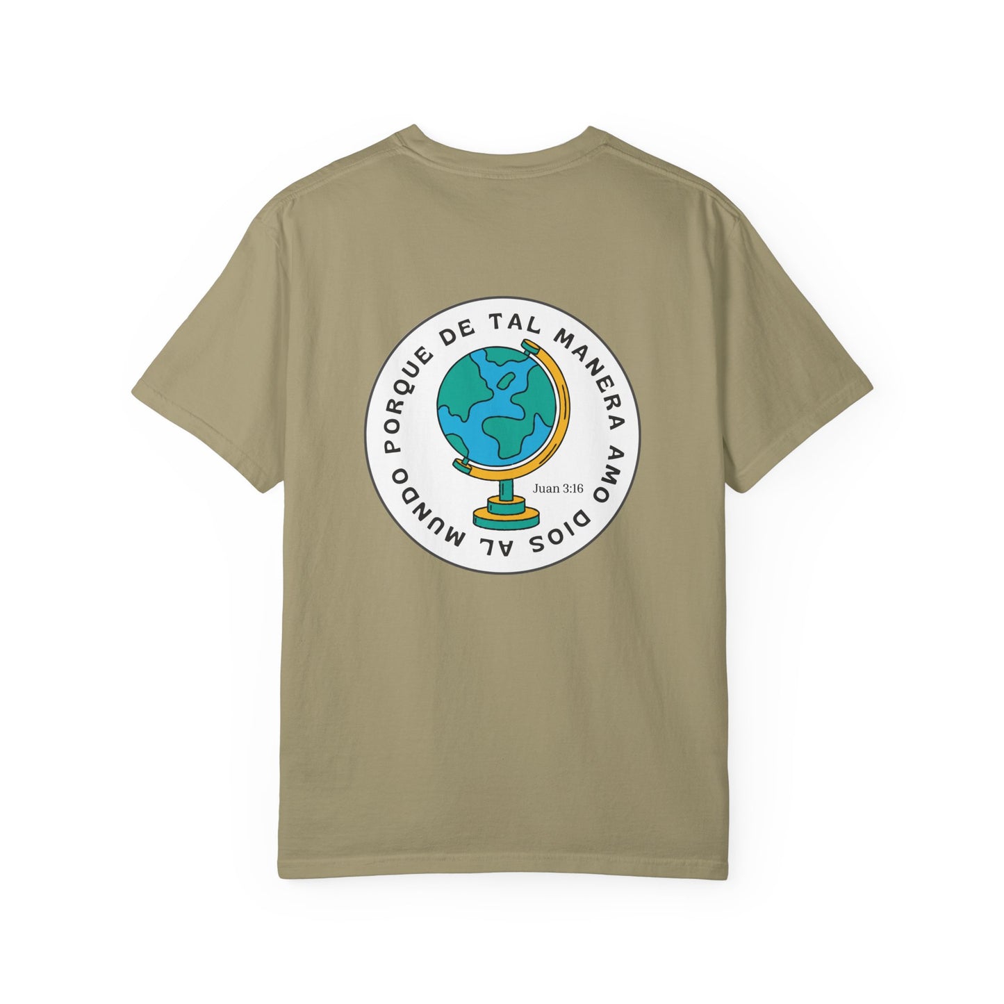Christian Faith T-Shirt – “Porque de tal manera amó Dios al mundo” – Inspirational Scripture Tee