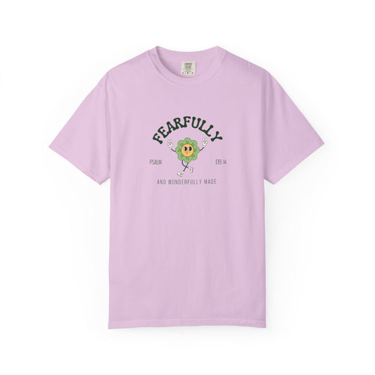 "Fearfully & Wonderfully Made" Faith T-Shirt - Psalm 139:14 Inspirational Tee for Christian Women