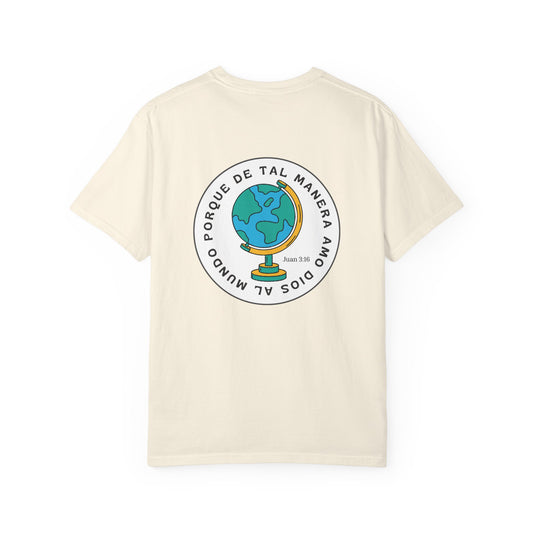 Christian Faith T-Shirt – “Porque de tal manera amó Dios al mundo” – Inspirational Scripture Tee