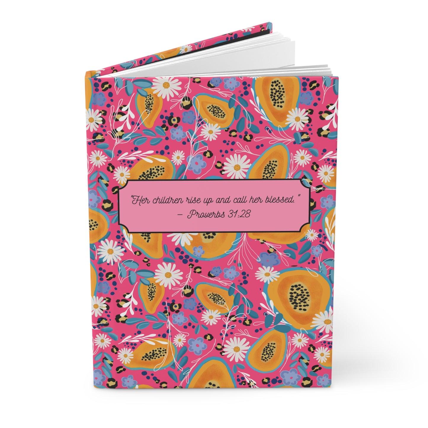 Inspirational Floral Hardcover Journal - Proverbs 31:28 | Thoughtful Gift for Moms and Women
