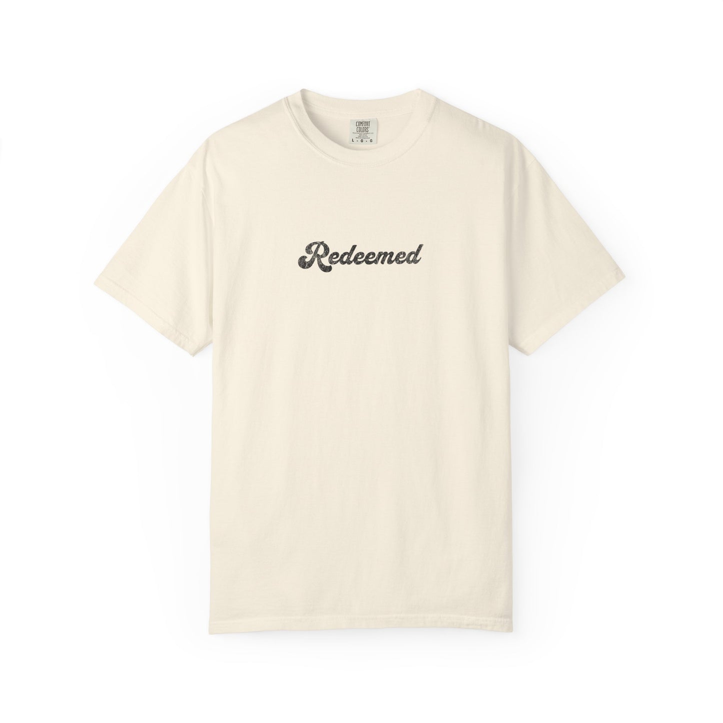 Redeemed Graphic T-shirt for Self-Expression, Spiritual Apparel, Casual Wear, Gift for Friends, Inspirational Daily Wear
