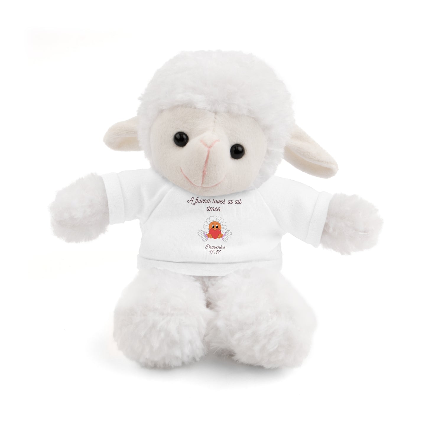 Christian Plushie – Proverbs 17:17 Friendship & Faith Gift Christian Stuffed Animal  Love Gift