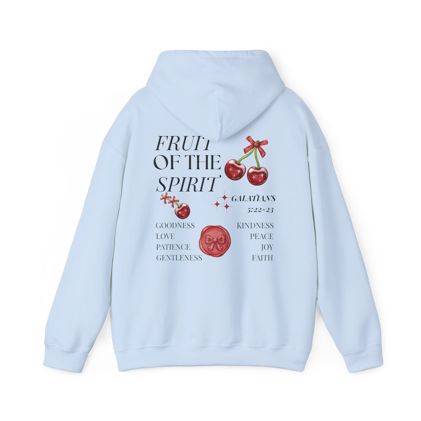 Fruit of the Spirit Hoodie – Christian Hoodie | Galatians 5:22 Bible Verse, Faith Apparel, Inspirational Gift, Cozy Fashion, Spiritual Hoodie