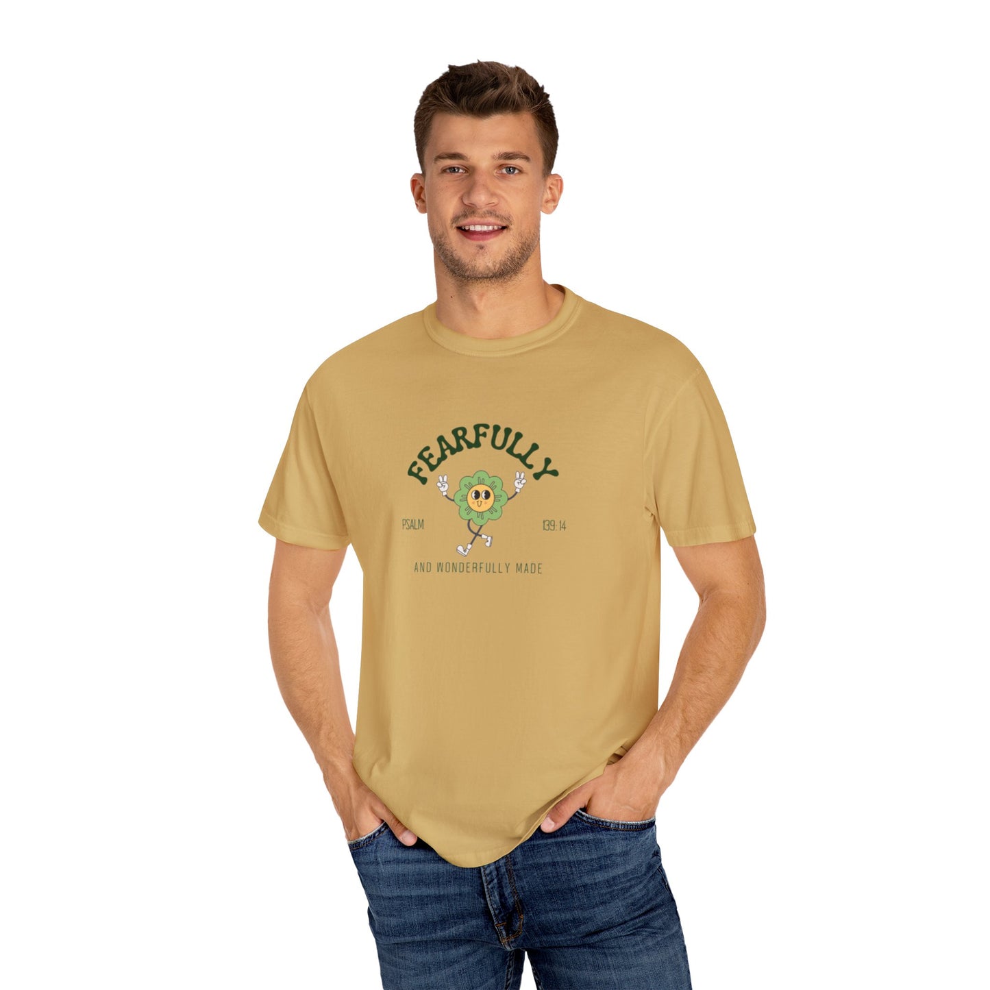 "Fearfully & Wonderfully Made" Faith T-Shirt - Psalm 139:14 Inspirational Tee for Christian Women