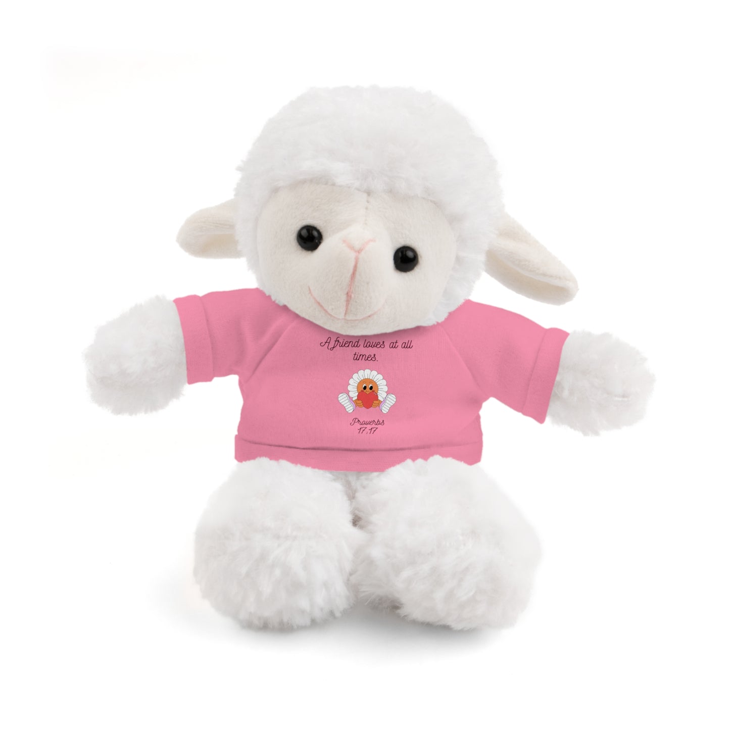 Christian Plushie – Proverbs 17:17 Friendship & Faith Gift Christian Stuffed Animal  Love Gift